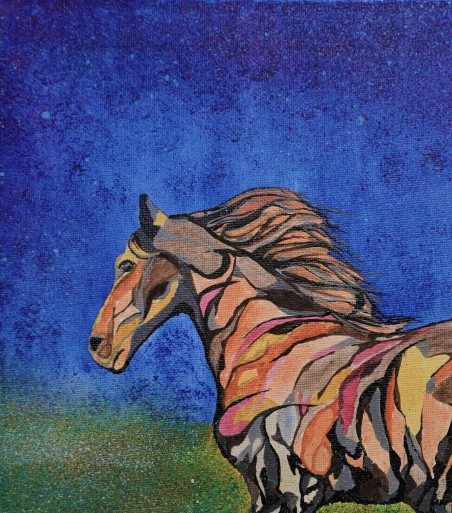 Kaimanawa horse original painting by Gintaras Pečiura. Home