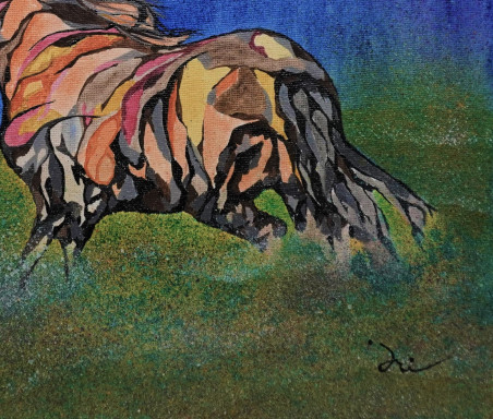 Kaimanawa horse original painting by Gintaras Pečiura. Home