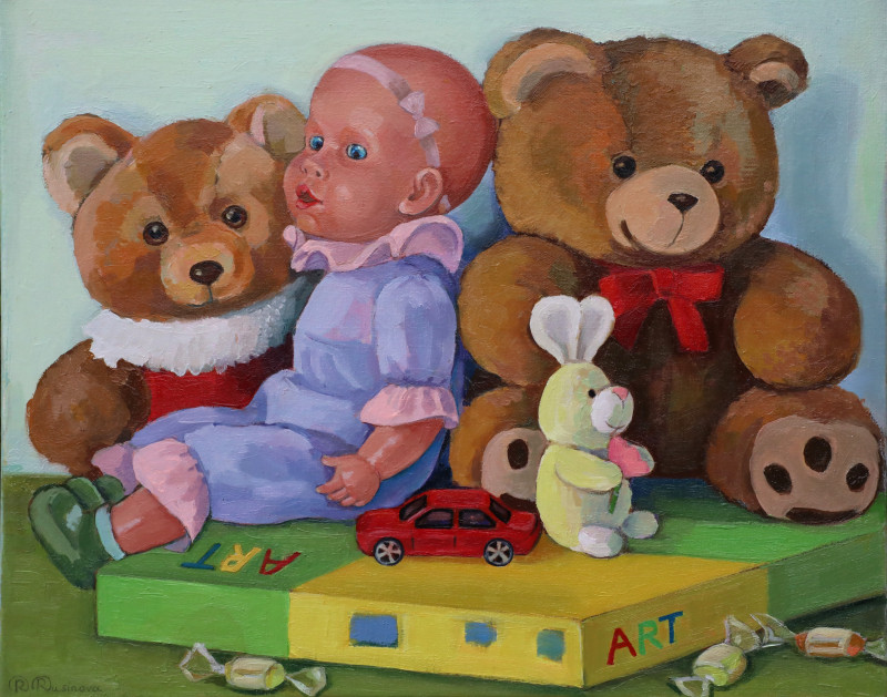 Toys 2 original painting by Rima Rusinova. Home