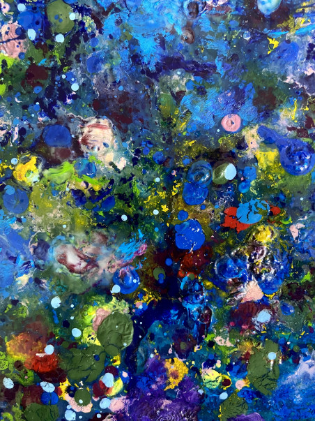 Impromptu. Celebration original painting by Yuna Galejeva. Home