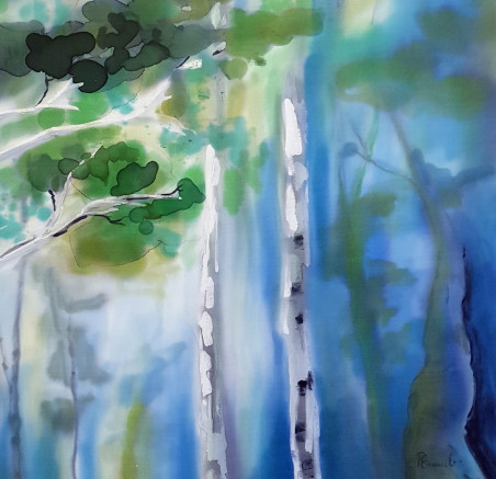 Between the Trees original painting by Rūta Burbulė. Home