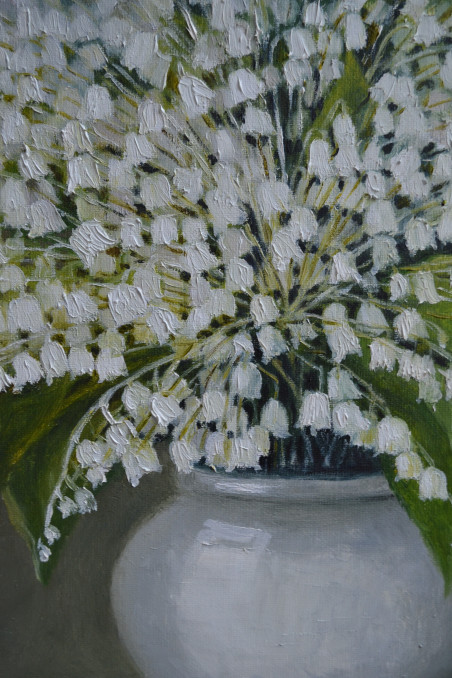 Spring Bells original painting by Danutė Virbickienė. Flowers