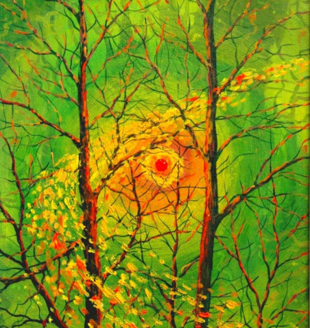 Sun Of Autumn original painting by Petras Kardokas. Home