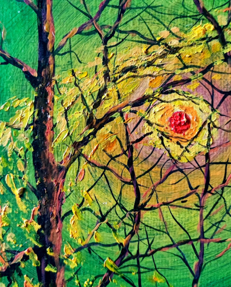 Sun Of Autumn original painting by Petras Kardokas. Home