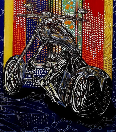 Steel Horse original painting by Artūras Skopas. Home