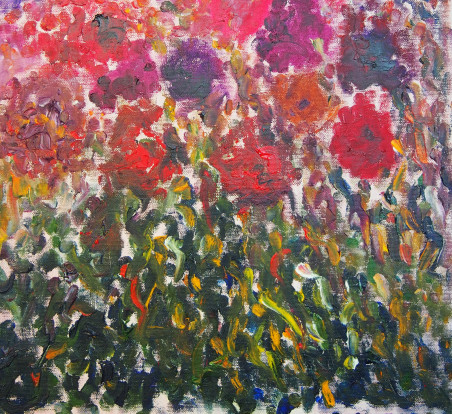 Field of Flowers I original painting by Aida Kačinskaitė. Home