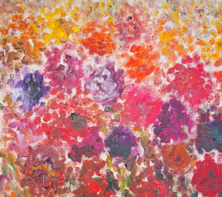 Field of Flowers I original painting by Aida Kačinskaitė. Home