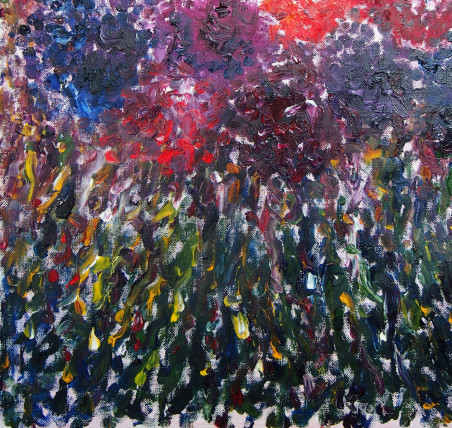 Field of Flowers II original painting by Aida Kačinskaitė. Home