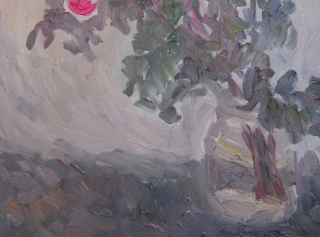 Roses I original painting by Aida Kačinskaitė. Home