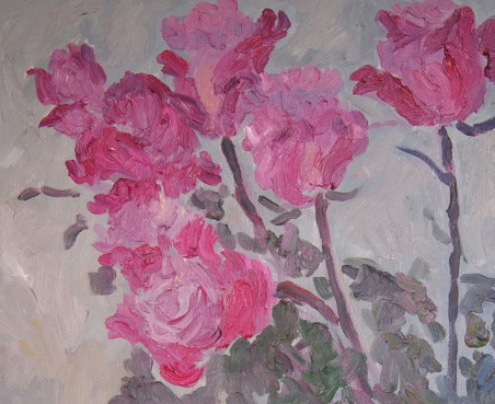 Roses I original painting by Aida Kačinskaitė. Home