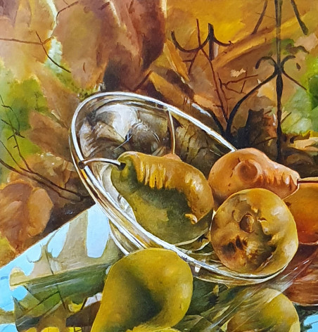 Pears original painting by Rimas Nаkrašas. Home