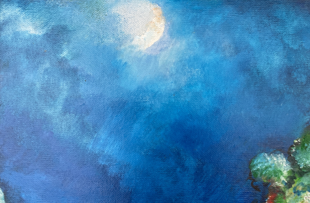 Moon Light original painting by Jonas Daniliauskas. Home