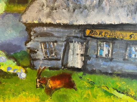 I'm Selling a Homestead original painting by Jonas Daniliauskas. Home