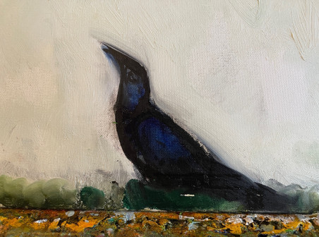 Talking to The Raven original painting by Jonas Daniliauskas. Home