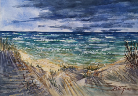 Neringa. Baltic Wind. Episode 3 original painting by Dmitrij Zuj. Home