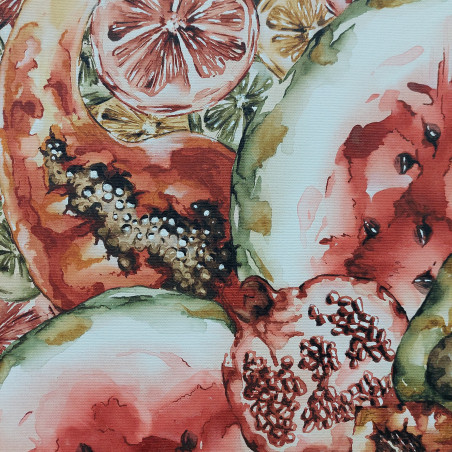 Fruits mandala original painting by Tomas Bernatonis. Still-Life