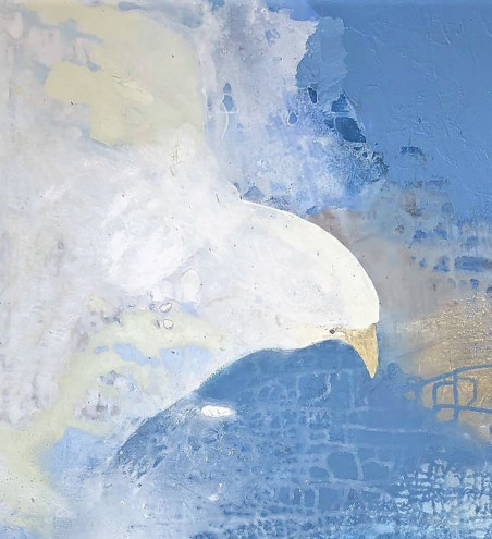 J. L. Seagull original painting by Dalia Kirkutienė. Home