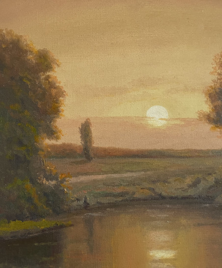 Summer Evening original painting by Rimantas Virbickas. Home