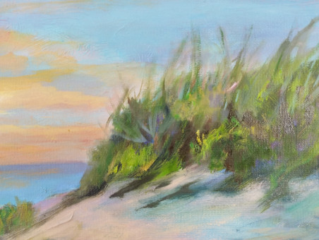 Sunset by the Sea original painting by Irena Jasiūnienė. Home