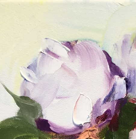 Peonies original painting by Dina Jankauskienė. Home