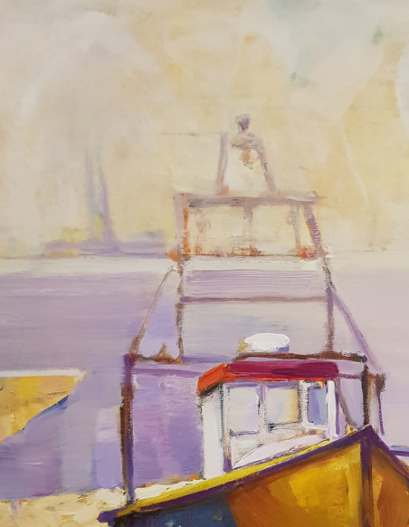 Sun Boat. From the cycle MARINA original painting by Rita Krupavičiūtė. Home