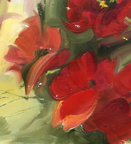 Poppies Field original painting by Dina Jankauskienė. Home