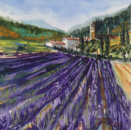 Lavander di Toscana original painting by Dmitrij Zuj. Home