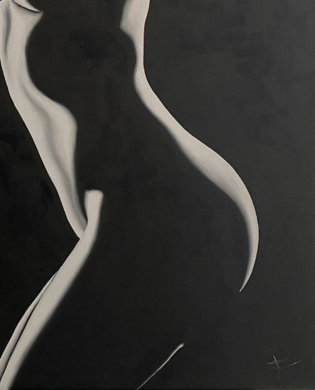 A Naked Soul original painting by Renata Čėplaitė. Nude