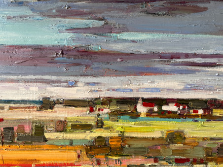 Landscape original painting by Arvydas Kašauskas. Home