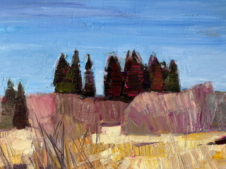 Landscape original painting by Arvydas Kašauskas. Home