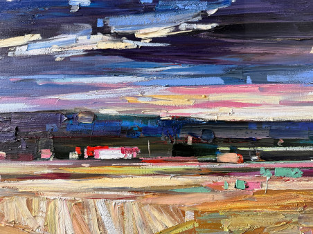 Landscape original painting by Arvydas Kašauskas. Home