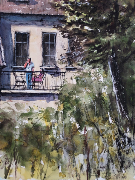 Bernardinai Garden original painting by Eugis Eidukaitis. Home