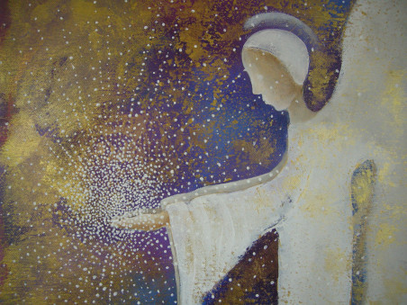 White Angel original painting by Viktorija Labinaitė. Home