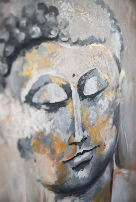 Buddha Of Dreams original painting by Agnė Mitkutė. Home