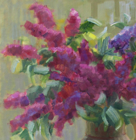 Lilacs with Apples original painting by Liudvikas Daugirdas. Home