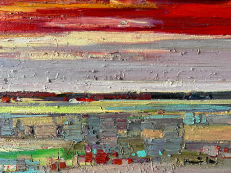 Landscape original painting by Arvydas Kašauskas. Home