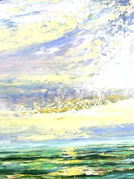 Baltic Sea original painting by Nijolė Grigonytė Lozovska. Sea