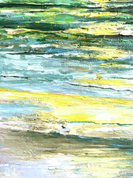 Baltic Sea original painting by Nijolė Grigonytė Lozovska. Sea