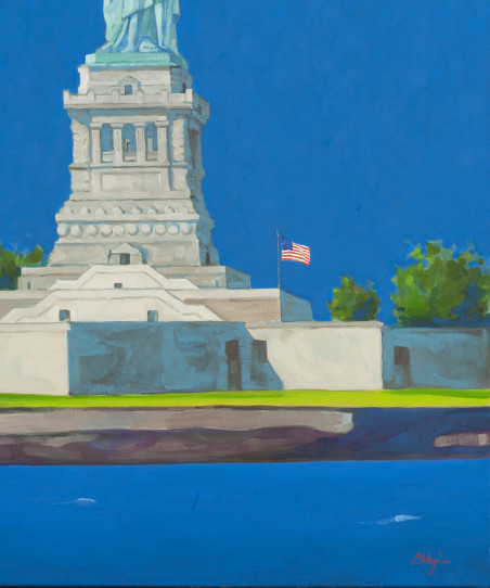 Statue of Liberty original painting by Robert Bluj. Home