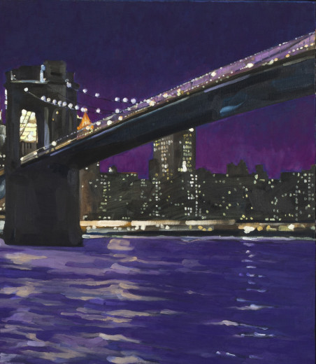 Brooklyn Bridge original painting by Robert Bluj. Home