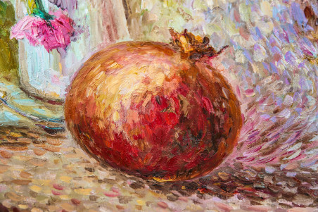 Still Life With Pomegranate original painting by Aleksandra Šimkutė Norbutienė. Still-Life