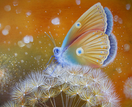 Butterflies original painting by Viktorija Labinaitė. Animalistic Paintings