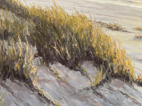 Warm summer wind original painting by Rimantas Virbickas. Sea