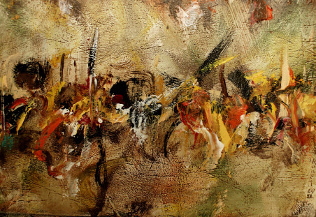 INSTRUCTION original painting by Konstantinas Žardalevičius. Konstantinas Žardalevičius Abstractions