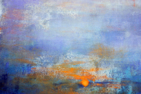 Sky city original painting by Julija Kugytė. Lithuanian Landscape Paintings