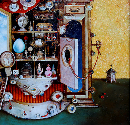 Jewelry Box original painting by Daiva Staškevičienė. Home