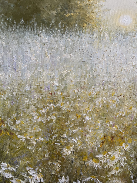 Blooming Morning original painting by Danutė Virbickienė. Easter collection