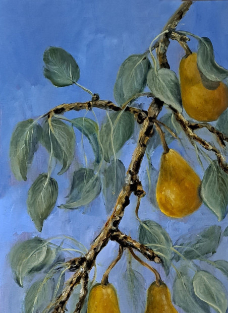 Pears original painting by Lidija Dailidėnienė. Home