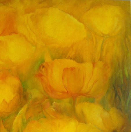 Spring original painting by Gitana Petronaitienė. Home