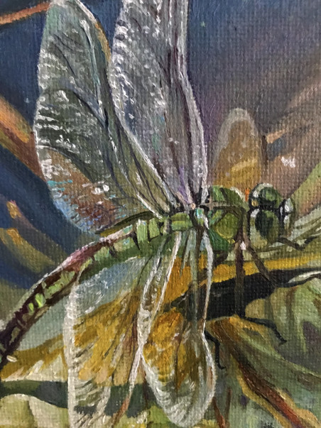 Dragonfly No. 2 original painting by Sigita Paulauskienė. Animalistic Paintings